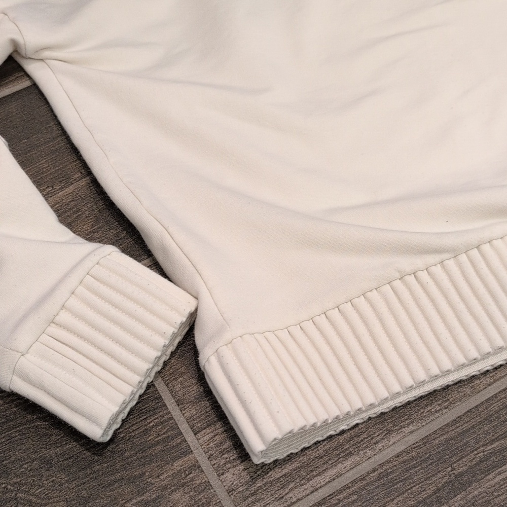 COS - White Cropped Crewneck Sweater - Picture 6 of 9